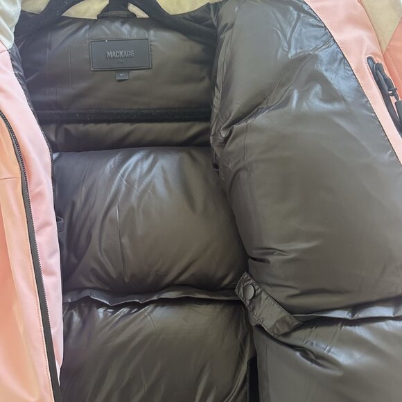 Mackage Amanda Down Ski Jacket - Pink - Size S - Picture 9 of 11